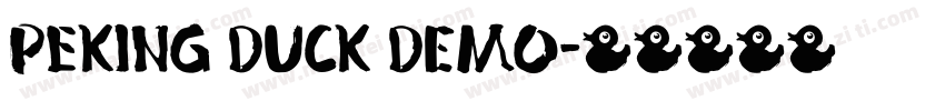 Peking Duck DEMO字体转换